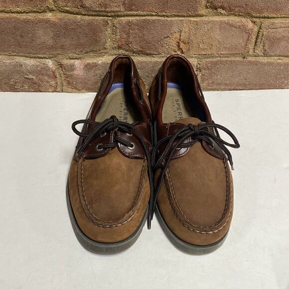 Sperry Brown Leeward Boat Shoe Size 8 - Picture 3 of 10